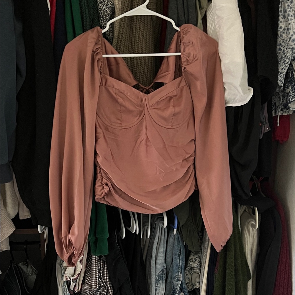 Astr Women's Mauve Blouse